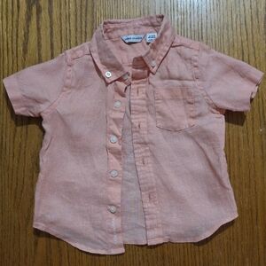 Janie and Jack Linen Button Down Shirt